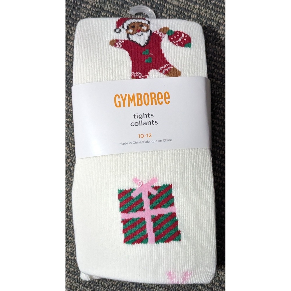Gymboree Girls 12-14 Christmas Tights‎ Holiday Nutcracker Gift Santa Cotton New